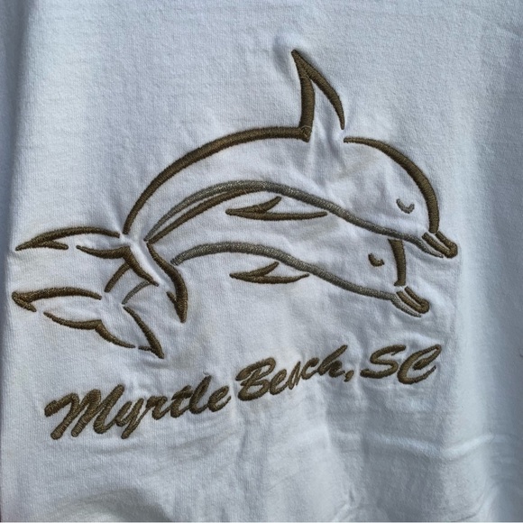 Vintage Myrtle Beach Dolphin Embroidered Tee Shirt XL - Picture 5 of 5